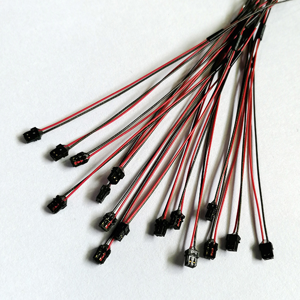 UL10064 0.6 pitch piercing wire black 2P